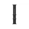 Pulseira Ocean Preta 49 mm - Acabamento em titânio natural