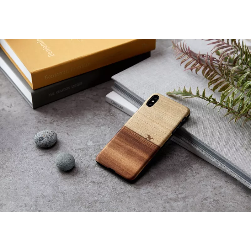 Capa para telemóvel Man and Wood para iPhone XS Max — capa protetora preta