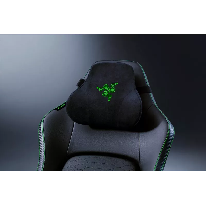 Cadeira gaming Razer Iskur V2 assento acolchoado preto verde