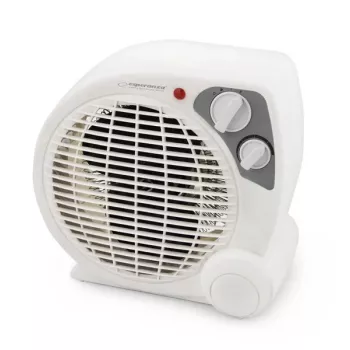 Aquecedor elétrico ESPERANZA EHH002, elétrico, 2000 W máx., termostato ajustável, cinzento/branco