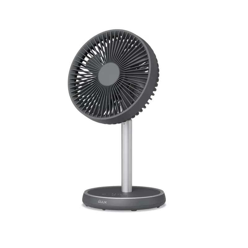 Ventilador de pé Duux Rize Flex cinzento diâmetro 21 cm