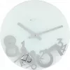 Relógio de parede NeXtime 8115 Dropped, Ø43 cm, prateado