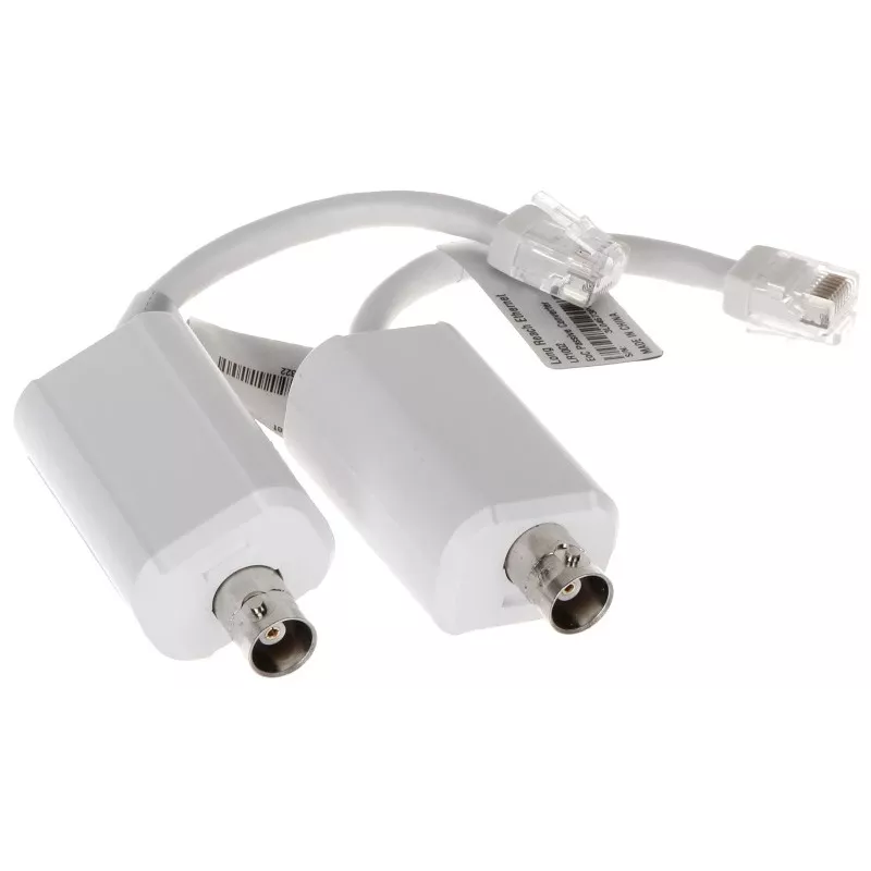 Conversor de sinal de vídeo DAHUA LR1002 — unidade compacta branca, 56×27×21 mm, 0,0283 kg