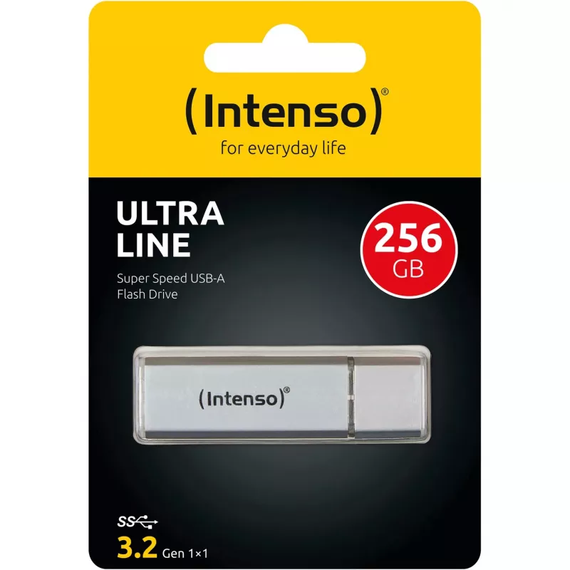 Pen drive Intenso 256 GB USB Type-A 3.2 Gen 1 prateado