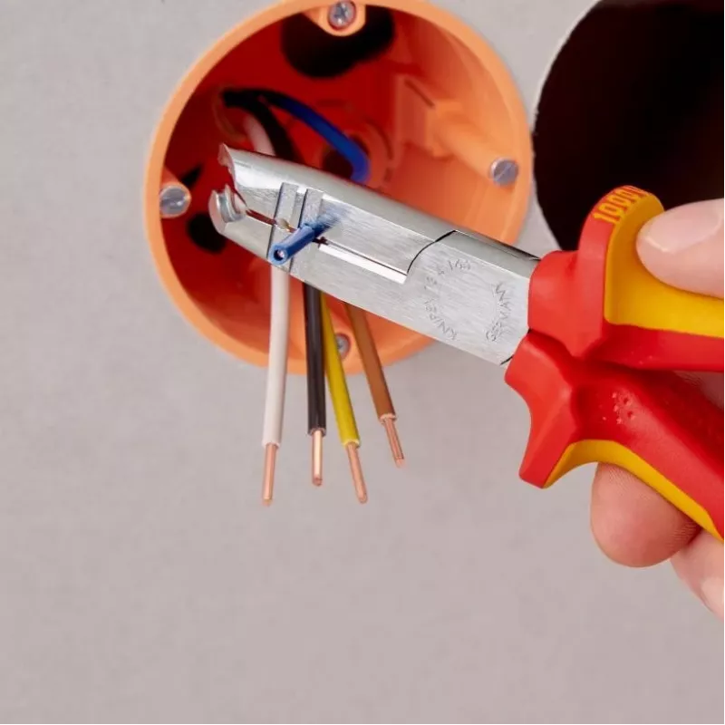 Alicate de descarnar Knipex 13 46 165 vermelho, amarelo