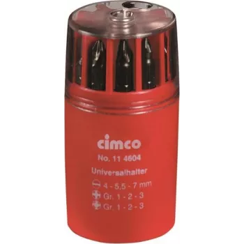 Caixa de bits Cimco conjunto de 10 peças 11 4604 — 10 bits de precisão para chaves de fendas em armazenamento compacto