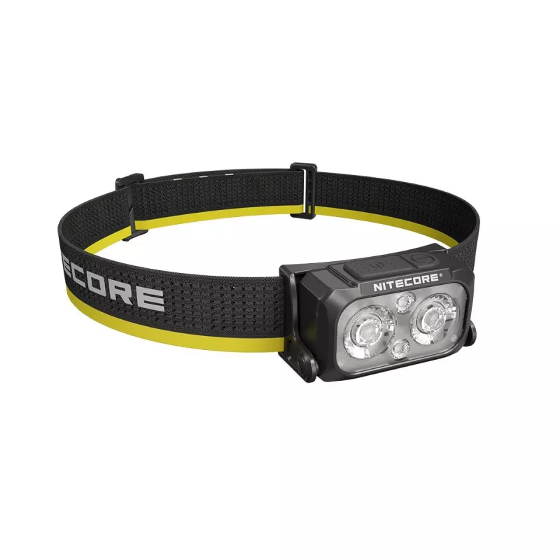Lanterna de cabeça Nitecore NU25 MCT — lanterna de cabeça recarregável, até 400 lúmenes, iluminação compacta mãos-livres