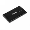 iBOX HD-02 caixa externa para discos SATA de 2,5 polegadas, USB 3.0, alumínio, preta