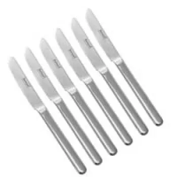 Facas de mesa Esmeyer Bettina conjunto 6 peças — facas de refeição em aço inoxidável, modelo 250-006