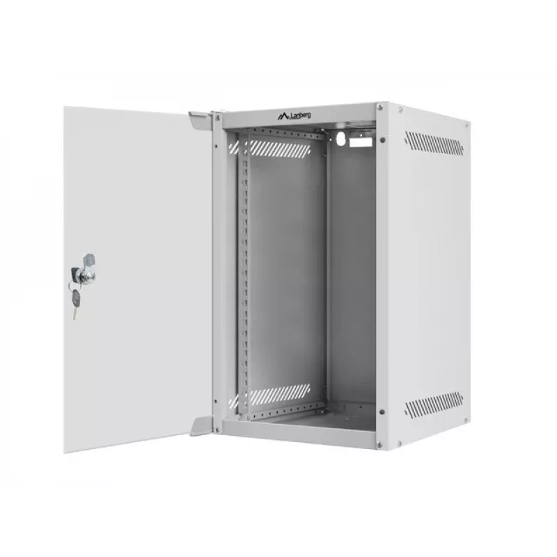 Armário de parede LANBERG WF10-2309-10S 9U, 280×310×469 mm, capacidade 20 kg, cinzento