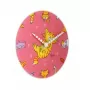 Relógio de parede NeXtime 8810 Tickle My Tummy, Ø30 cm, rosa/multicolor