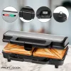 ProfiCook PC-ST 1092 - Máquina de sandes - 900 W - Aço inoxidável/preto
