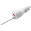 Carregador de automóvel CANYON C-033 2,4A/USB-A com conector Lightning integrado branco