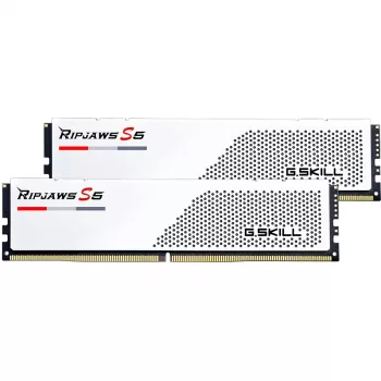 32GB 2x16GB Ripjaws S5 White DDR5-6000 CL32 Kit de memória RAM