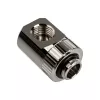 Adaptador EK Water Blocks EK-Torque 90 graus G1/4 polegadas macho para G1/4 polegadas fêmea – rotativo, níquel prateado