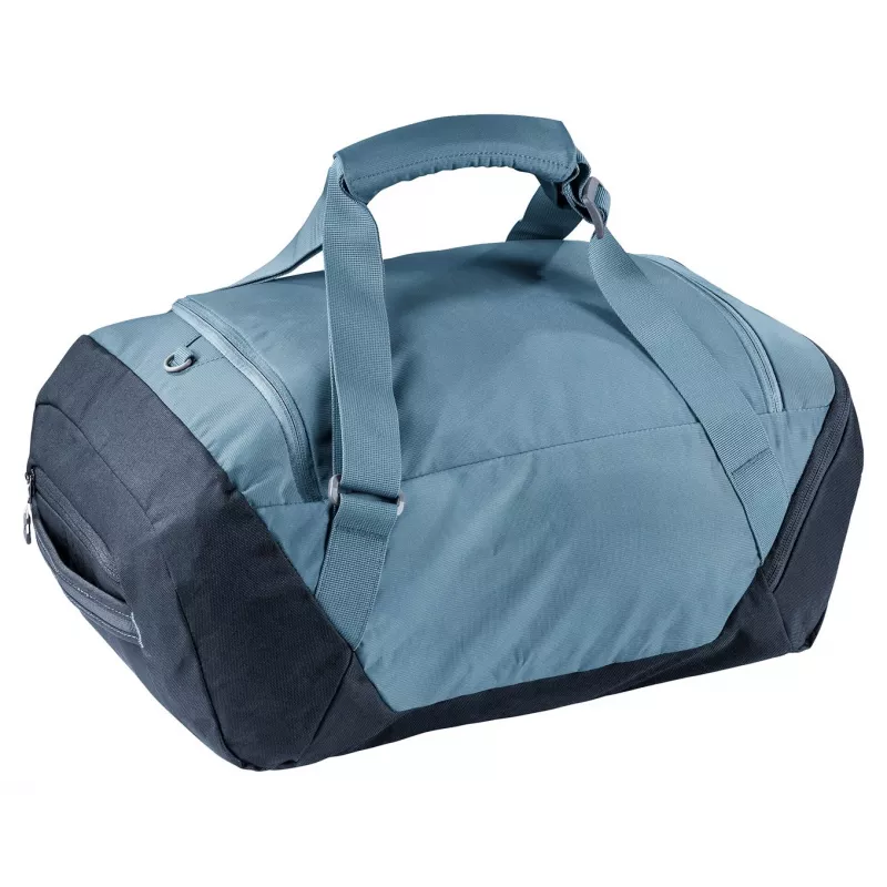 Mala de viagem DEUTER Duffel 35 atlantic-ink — capacidade 35 L, fundo impermeável, pegas de transporte
