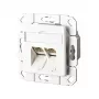 METZ CONNECT BTR E-DAT C6 8/8(8) UPk - Tomada de ligação, encastrar - RJ-45 X 2 - Branco puro, RAL 9010 - 2 portas (1307381102-I)