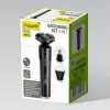 Conjunto de barbear Maestro MR-678 3-em-1 USB 90 min. aparador máquina de barbear groomer recarregável