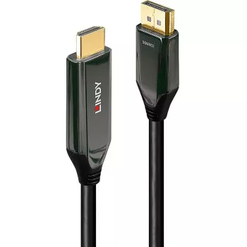 Lindy cabo ativo DisplayPort 1.4 para HDMI 8K60 de 3 m, 3 m, DisplayPort, HDMI, ficha, ficha, reto