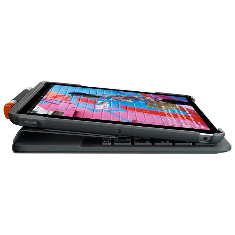 Teclado Logitech Folio fino para iPad (7.ª, 8.ª e 9.ª geração)