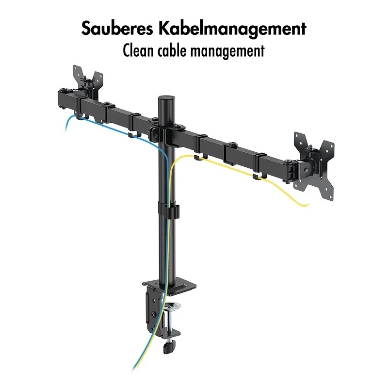 Suporte para dois monitores 17-32, 10 kg por braço