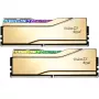 DIMM 32 GB DDR5-6000, memória dourada, F5-6000J2836G16GX2-TR5G, Trident Z5 Royal RGB, INTEL XMP