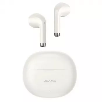 Auscultadores TWS Usams US-YO17 - série Rhymbo BT5.3 (sem cancelamento de ruído, 7h, sem fios), auriculares, bege