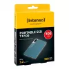 SSD portátil Intenso TX100, 500 GB, USB 3.2, antracite/azul