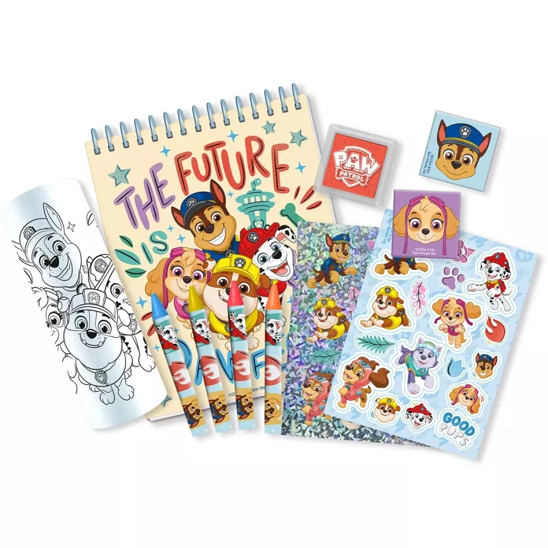 Conjunto de papelaria em caixa Paw Patrol
