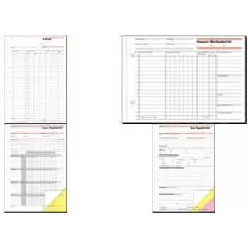 Caderno Sigel Messbuch A4 50 folhas SD069 – páginas quadriculadas e de medição para notas técnicas
