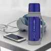 Garrafa térmica Maestro MR-1631 1,5 l azul/cinzento, conservação de calor 24 h, com tampa, copo e pega