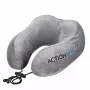 Almofada de viagem ortopédica para pescoço ActionMed PO400AM, enchimento de espuma, cinzento – suporte para pescoço e nuca