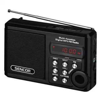 Rádio portátil SRD 215 B MP3, USB, SD