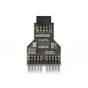 Adaptador de cabo DeLOCK 60045 9 pinos USB 2.0 2 x pin header de 9 pinos preto