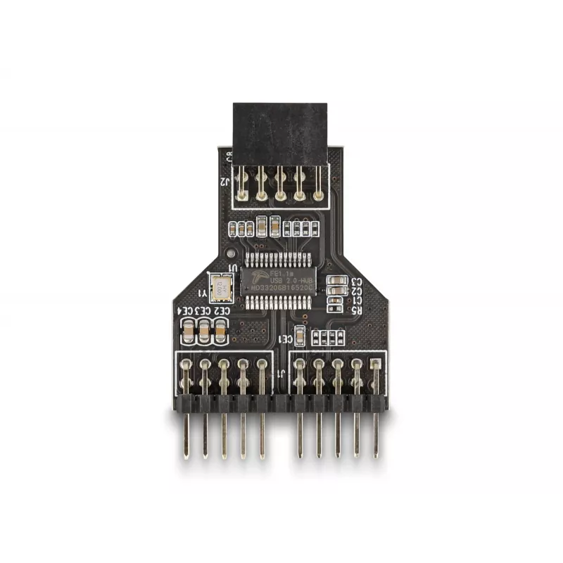Adaptador de cabo DeLOCK 60045 9 pinos USB 2.0 2 x pin header de 9 pinos preto
