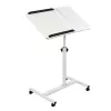 Maclean suporte móvel para secretária/portátil, branco, altura ajustável 59-89 cm, máx. 30 kg, MC-121 W