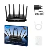 Router de secretária Cudy WR6500H — Dual-Band 2,4/5 GHz, Wi‑Fi 7 (802.11be), 5765 Mbit/s, 2,5GbE LAN, 5x RJ-45, 3x3 antenas, preto