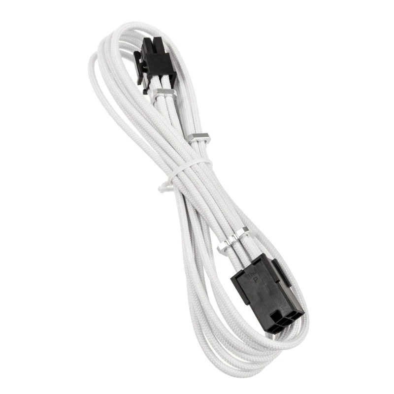 Cabo de extensão PCIe 6-Pin BITFENIX Alchemy 45 cm com sleeve branco
