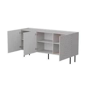Cómoda Cama LUCCA 3D 165x40x80 cm — caxemira, aglomerado, corpo de 16 mm, espessura da porta de 1,8 cm