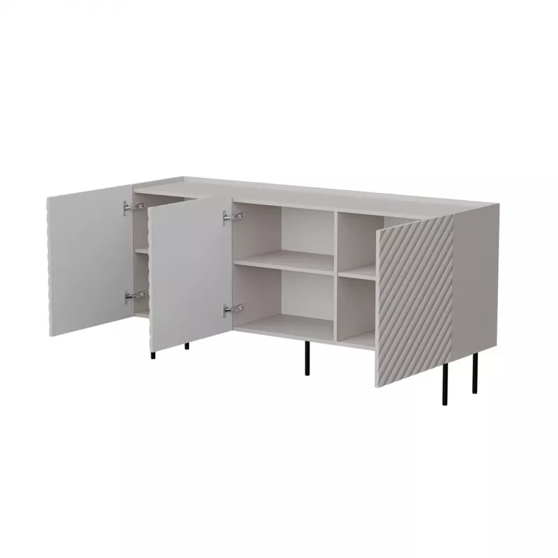 Cama Meble LUCCA 3D cómoda, 165x40x80 cm, caxemira