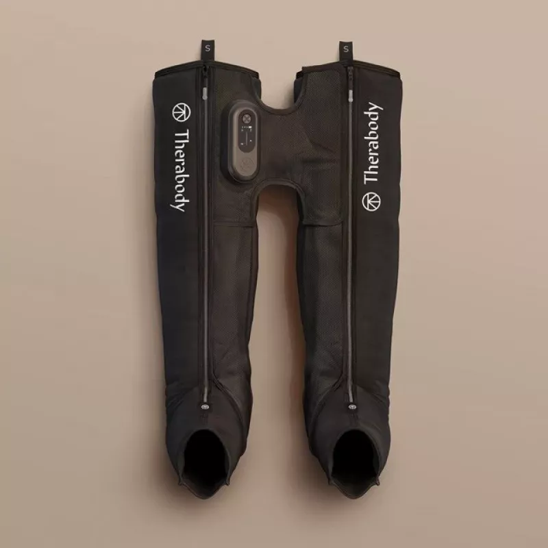 Therabody RecoveryAir JetBoots Prime, tamanho S, pretas