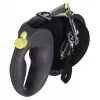 flexi Giant L trela extensível para cães, fita de 8 m, preto/amarelo
