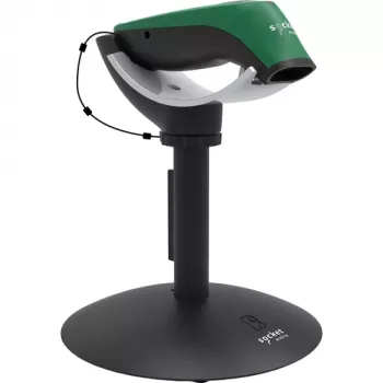 Leitor de códigos de barras portátil Socket Mobile SocketScan S740 — 1D/2D LED, Bluetooth sem fios, pilha AA NiMH, 117 g, preto/verde