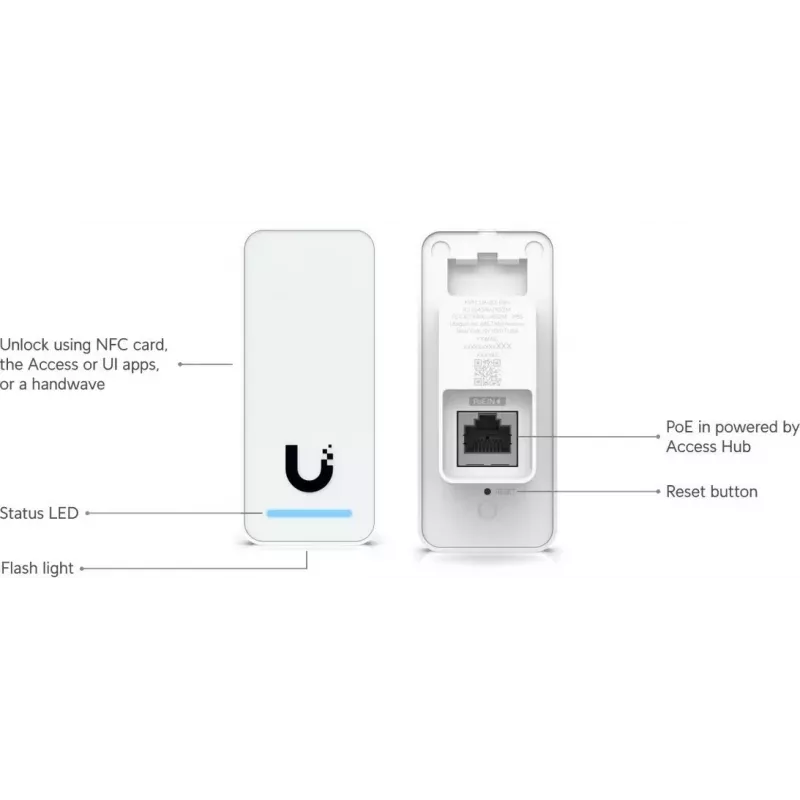 Ubiquiti G2 Starter Kit sistema profissional de controlo de acessos de segurança prateado