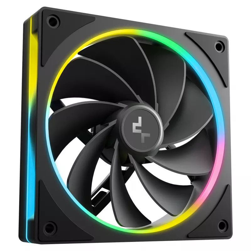 Caixa de PC de secretária DeepCool CL6600 preta — suporta fontes de alimentação ATX/PS2/SFX/SFX-L, ventoinha frontal de 140 mm, topo/traseira de 120/140 mm, unidades de 2,5/3,5 polegadas