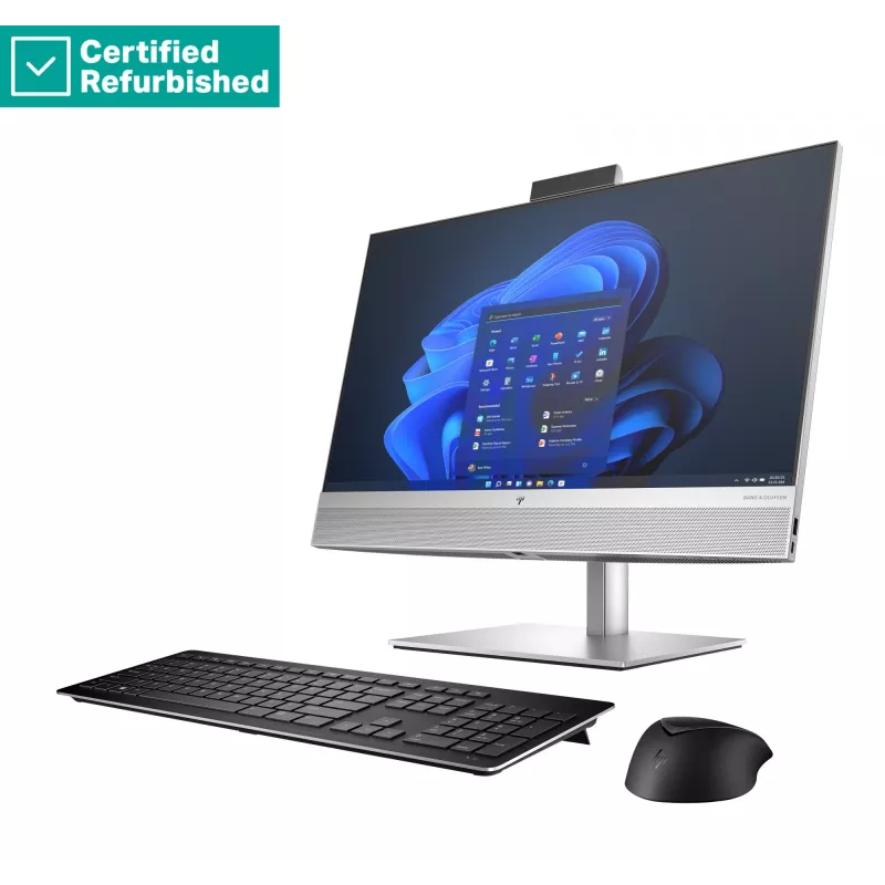 RENEW SILVER HP Elite 840 G9 AIO All-In-One 24 - i7-14700, 16GB, 512GB SSD, 23,8 FHD Touch AG, FPR, altura ajustável, rato USB, Win 11 Pro, 1 ano