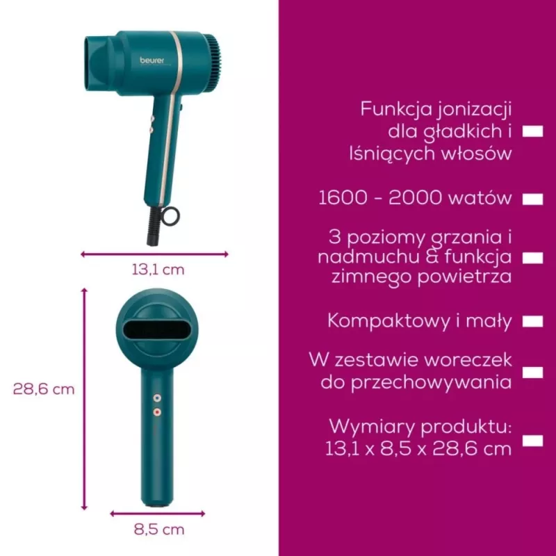 Secador de cabelo Beurer HC 35 1800W