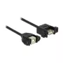 Cabo USB DeLOCK USB 2.0 B/A 0,25 m