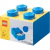 Gaveta de secretária LEGO 4, caixa de arrumação azul, com studs