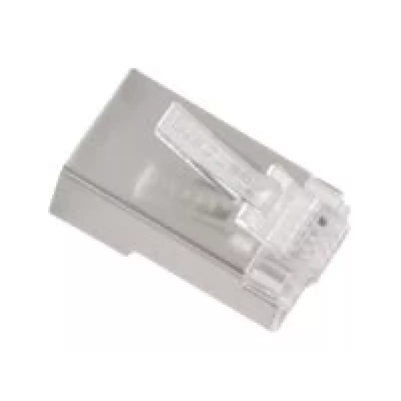 Conector de fio RJ-45 Lanberg PLS-5000 aço inoxidável - transparente (PLS-5000)